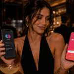Person comparing Raya vs Tinder on a phone, representing why famous people prefer private dating apps